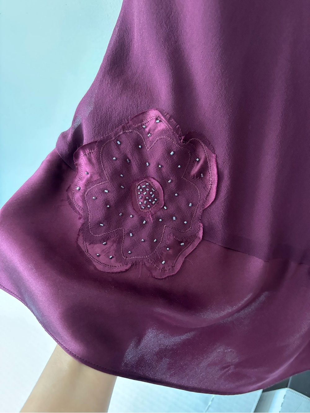 NEW Y2K Nine West Fairycore Purple midi Silk Mermaid Prom Formal dress - Medium - Picture 7 of 10